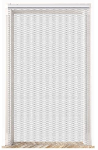 VeYocilk Fliegengitter Kette für Türen Silber 100 x 210cm Aluminium Kettenvorhang