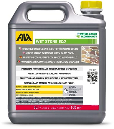 FILA Solutions WET STONE ECO Effetto Bagnato Pietra Cotto Esterni - 5L