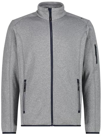 CMP - Giacca in Knit-Tech da Uomo, Glacier-Cemento, 48
