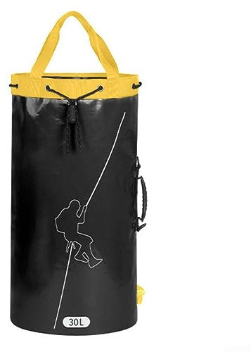 SPORTARC 45L Rope Bag - Outdoor Equipment & Arborist Gear, Bucket-Style Bag with Drawstrings Rope Storage Bag Hiking Climbing Caving Drainage Shoulder Tool Backpack