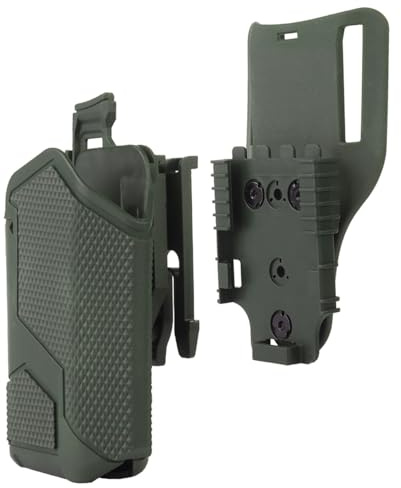 WQZXM Taktiskt Hölster Med Quick Release QLS System Kit Militar Jaktpistol + X300 Universalhölster Airsoft Shooting Gear(Green)