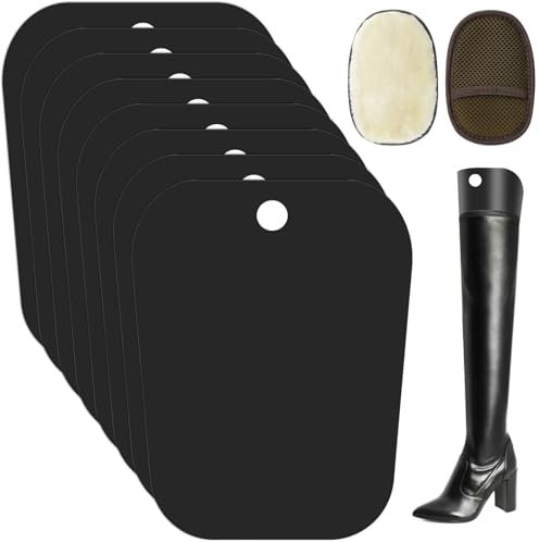 KGGZKG Embauchoirs en plastique réutilisables pour bottes, Noir , 8pcs 12Zoll