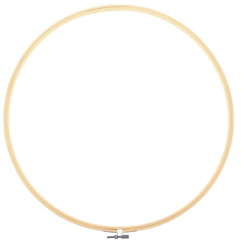 IMIKEYA Telaio Per Ricamo Rotondo in Legno 40 Cm - Cerchi Per Ricamo Ideali Per Fai Da Te e Decorazioni Artistiche - Perfetti Per Progetti Di Cucito e Punto Croce