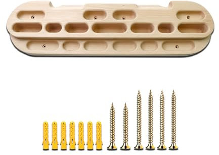 DYOUen Klettern Hangboard Kletterboard aus Holz Trainingsboard Fingerstärker für Finger、Unterarm