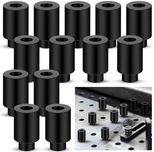 Yaocom 15 Pcs 5/8 x 1 x 1.5 Welding Table Clamps Fixture Pins Quick Setup Fixture Table Clamps Welding Accessories Stop Alignment Square Fixturing Kit