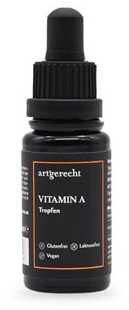 Vitamin A Tropfen 3000 IU je Tropfen, 15ml – Hochdosiertes Retinylacetat in MCT-Öl | Unterstützt Sehkraft, Haut & Immunsystem | vegan & ohne Zusatzstoffe