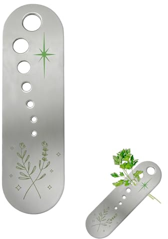 Separatore di foglie di verdure in acciaio inossidabile, utensili per la rimozione delle erbe aromatiche in ceramica, divertenti gadget da cucina, squisite ciotole per la rimozione delle erbe