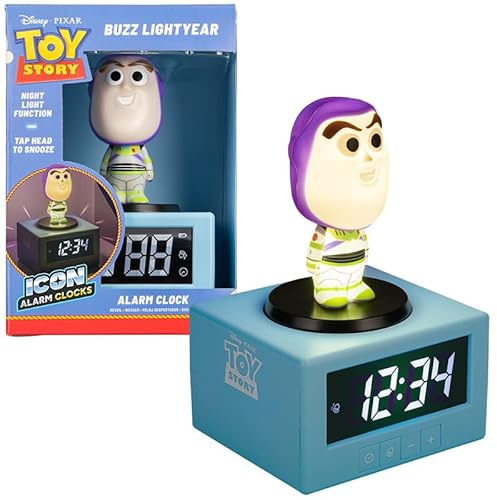Buzz Lightyear Alarm Clock Light - Officially Licensed Disney Product
