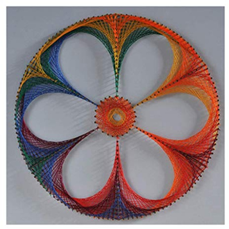Tubayia Kit de arte de cuerdas para manualidades, regalo para principiantes, niños (flor)
