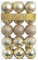 Busybee weihnachtskugeln Set 119 Stücke mit Baumspitze Christbaumschmuck für Weihnachtsbaum Christbaumkugeln Weihnachtsdekoration Kugeln Kunststoff (Champagner)