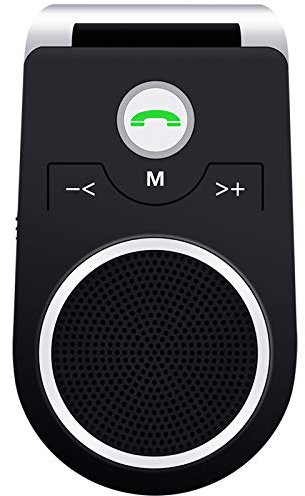 Aigital Manos Libres Coche Kit Bluetooth 5.0 para teléfono móvil para Coche, Altavoz Ruidoso, Sonido Claro, Mini Altavoz Manos Libres portátil inalámbrico en el Coche con Clip para Visera -T825