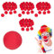 Relaxdays 100 x Clownsnasen im Set, Kinder & Erwachsene, Schaumstoff, Fasching, Karneval, Halloween, Kostüm Clown Nase, rot