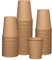 Comfy Package Gusto [8 oz. - 240 ml - 100 Count] Kraft Disposable Paper Cups, Hot Coffee Cups Brown Unbleached - Eco-Friendly Cups - Formerly