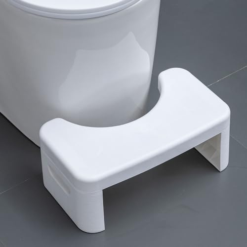 Toilet Step Stool, Toilet Assistance Steps, Bathroom Toilet Stool, Kids Tot Step Stool, Foldable Toilet Stool, Fits All Toilets, Folds for Easy Storage, White