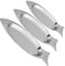 HEMOTON 3Pcs Assiette De Poisson Plateau À Dessert Plateaux Alimentaires en Céramique De Fruits De Mer Assiettes À Fromage Plats en Céramique Dîner Assiette De