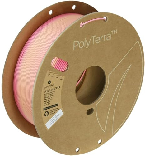 Polymaker Polyterra PLA Gradient - 1.75mm - 1kg - Spring (Pink-Peach)