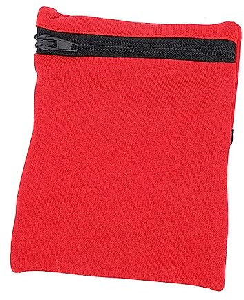 SHINEOFI Borsa Da Polso Da Corsa Porta Cellulare Sudore Braccio Porta Telefono Funzionante Fascia Da Braccio Per Corridori Banda Del Braccio in Esecuzione Allenamento Mano Rosso Poliestere