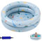 SilverChry Planschbecken für Kinder, Kinderpool, Schwimmbecken Aufblasbar, Baby Pool Schwimmbad, Kinderplanschbecken mit Aufblasbarer Pumpe für Garten, Balkon, Strand (Blauer Dinosaurier)