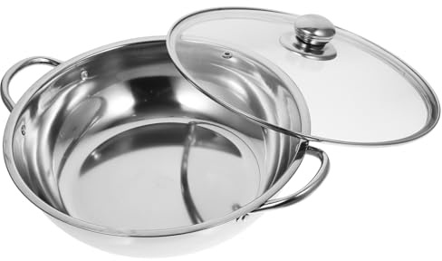 ULTECHNOVO Pentola in Acciaio per Stufato Pentola con in Acciaio Utensili da Cucina