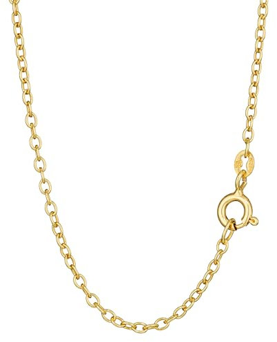 NKlaus 42cm Ankerkette 925 Silber Gelbgold Vergoldet elegante Halskette Breite: 1,8mm Collier 2,31g schwer 15089
