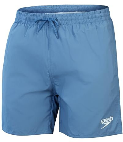 Speedo 16 Watershort Schwimmhose Schnelltrocknend Bequeme Passform Klassischer Stil Tunnelzugbund für Herren, Gewaschenes Blau, L