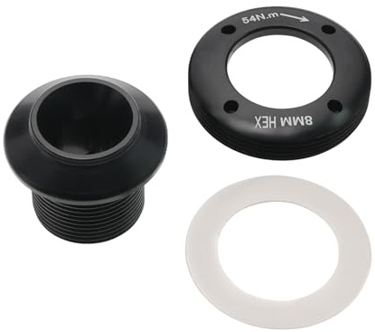 EMSea 1 Set of Bike Bicycle Crank Arm Bolt Kit Self-Extracting M18/M30 Aluminium Alloy Bolt Puller Compatible with SRAM NX GX Force XX1 Black