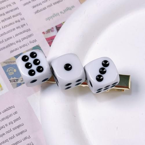 LIBERGA 4 Pezzi Fermagli Per Capelli A Forma Di Dado, Divertenti Mollette Per Capelli, Fermagli Per Capelli Per Decorazioni Per Feste Da Donna