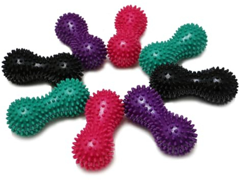 GOOHOCHY Pelota de Masaje de Maní de Pvc Púas para Glúteos y Abdominales, Adecuado para Actividades de Fortalecimiento Gimnasio y Mejorar la Circulación Sanguínea