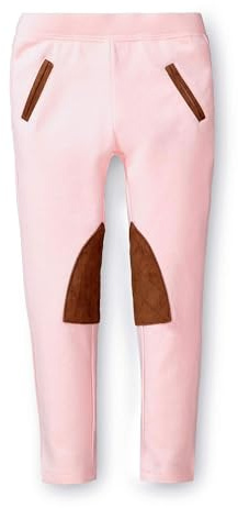 Hope & Henry Baby Girls' Ponte Riding Pants, 12-18 Months, Pink