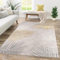 TT Home Wohnzimmer Teppich Kurzflor Geometrisches Design Abstrakte Optik, Farbe:Grau Gold, Größe:240x340 cm