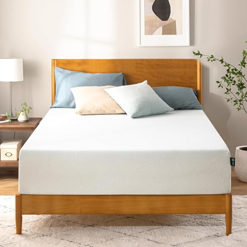 Zinus 12 Inch King Green Tea Memory Foam Mattress [New Version], Fiberglass Free, Medium Firm Feel, Zoned Pressure Relief, Certified Safe Foams & Fabric, Mattress in A Box