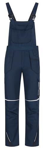 BWOLF Drift Salopette De Travail Homme avec Bavette avec Poches Multifonctions, Tissu Ripstop Salopette Travail avec De Nombreuses Poches, Bleu/Noir, XL