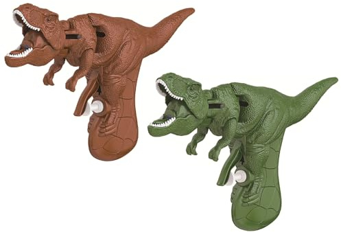 ANCLLO 2 stycken dinosaurie vattenpistol liten dinosaurie vattenpistol bärbar sommarpool rekvisita för strandfest