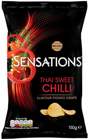 Walkers Sensations Thai Sweet Chilli Sharing Bag Crisps 150g