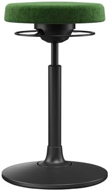 Moll S1 - Sgabello da ufficio regolabile in altezza, comodo sgabello da ufficio con meccanismo 3D a molla, ideale per l'ufficio di casa ergonomico, funzione oscillante e girevole favorisce la