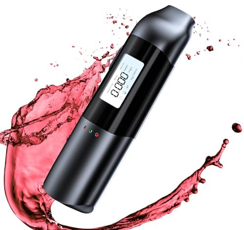 Olubfdh Alcol Test Portatile,Etilometro Digitale con Display LCD,Misurazione Precisa e Veloce, Design Compatto, Senza Boccagli, Manuale Incluso, Ideale per Uso Personale e Professionale