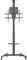 SPEAKA PROFESSIONAL SP-TVC-1300 Carrello TV regolabile in altezza, manovella, supporto per fotocamera, supporto per dispositivo 94,0 c