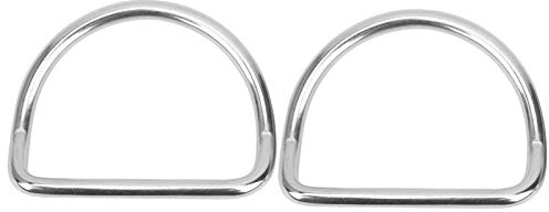 2 Piezas Anillos de Buceo d, Mantenimiento de cinturón de Peso de Acero Inoxidable 51x63 mm/2.0x2.5in Dobladillo de arnés del arnés retenedor Accesorios BCD BCD para Cintas de