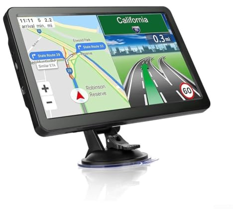 babominimer Navegador GPS para camión de 9 pulgadas, modelo 2025 con 2D/3D sin conexión para mapas europeos para Reino Unido, Francia, Rusia, sistema de navegación de vehículos comerciales (pulgadas)