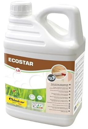 Chimiver - ECOSTAR VERNICE | Vernice all'acqua monocomponente per legno e parquet - 5 LITRI (OPACA)
