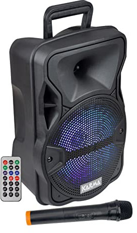Karma Cassa Audio AMPLIFICATO PSB 8 300 Watt con RADIOMICROFONO