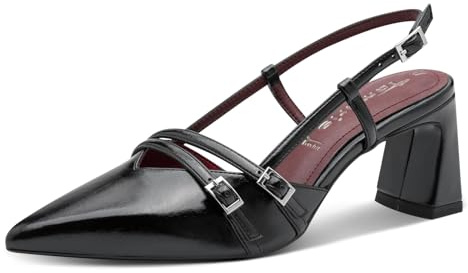 Tamaris Damen Sling Leder schwarz 41