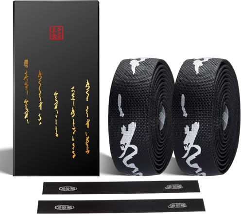 Chooee Cinta Manillar Bicicleta Carretera,3mm Grueso Cintas Manillar Gravel,Fita Guiador Bicicleta Superficie PU Penetración del Patrón Silicona Cómoda Antideslizante.(Plata/Negra)
