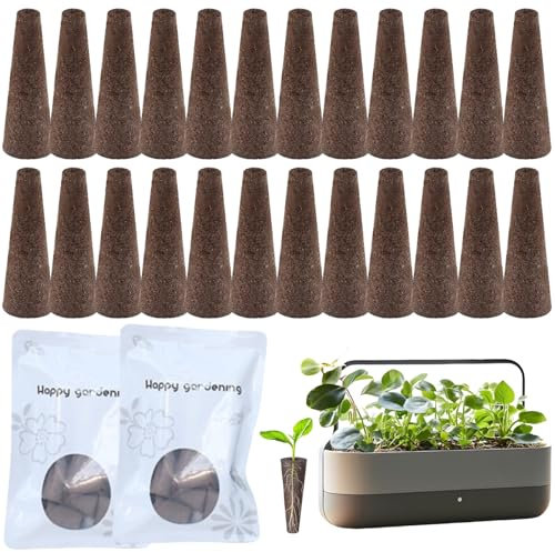 ZDL Spugne per Crescita,24pcs Spugne Ricambio per Coltivare,Spugne per Coltivazione,Serra Idroponica,Spugne Crescita Baccelli,Spugne per Coltivazione per Sistema Coltivazione Idroponico