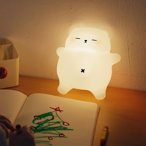 MQFORU Night Light - Adorable Gift for Women, Teen Girls, and Babies. Decorate Kids' Bedroom with Cute Silicone Nightlights - for Children and Toddlers