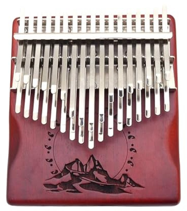 Pianoforte a pollice Kalimba 34 Note Palissandro Multicolor 2 Pz(2)