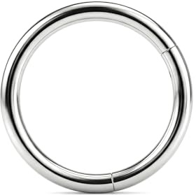 LAURITAMI Titan näsring ring ring 20G 18G 16G 14G titanlegering gångjärn klicker - näsa piercing smycken septum ring helix örhänge brosk tragus daith läpppiercing smycken, 6/8/10/12 mm