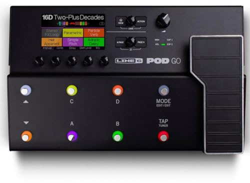 Line 6 POD Go Guitar Multi-Effects Pedal, Black