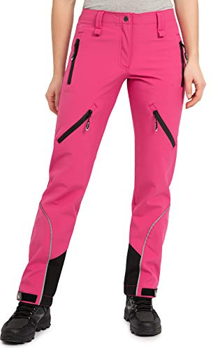 Rock Creek Softshell-byxor för kvinnor, vandringsbyxor D-444, ROSA, M