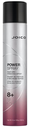 Joico Power Spray Fast-Dry Finishing Spray | For Most Hair Types | Protect Against Heat & Humidity, Pollution & Harmful UV | Paraben & Sulfate Free | 72 Hour Hold | 9.0 Fl Oz
